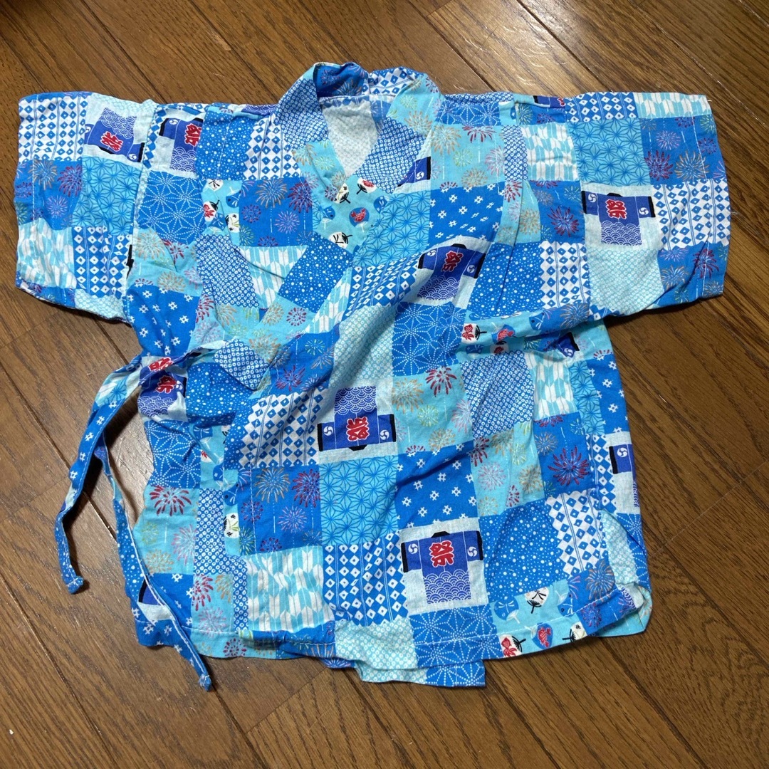 祭り！甚平　95 キッズ/ベビー/マタニティのキッズ服男の子用(90cm~)(甚平/浴衣)の商品写真