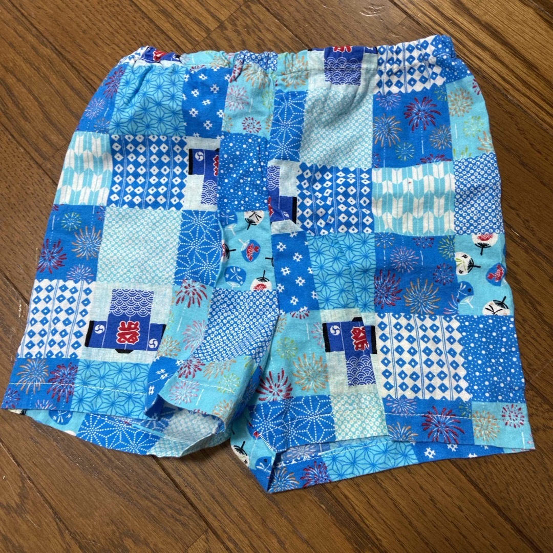 祭り！甚平　95 キッズ/ベビー/マタニティのキッズ服男の子用(90cm~)(甚平/浴衣)の商品写真