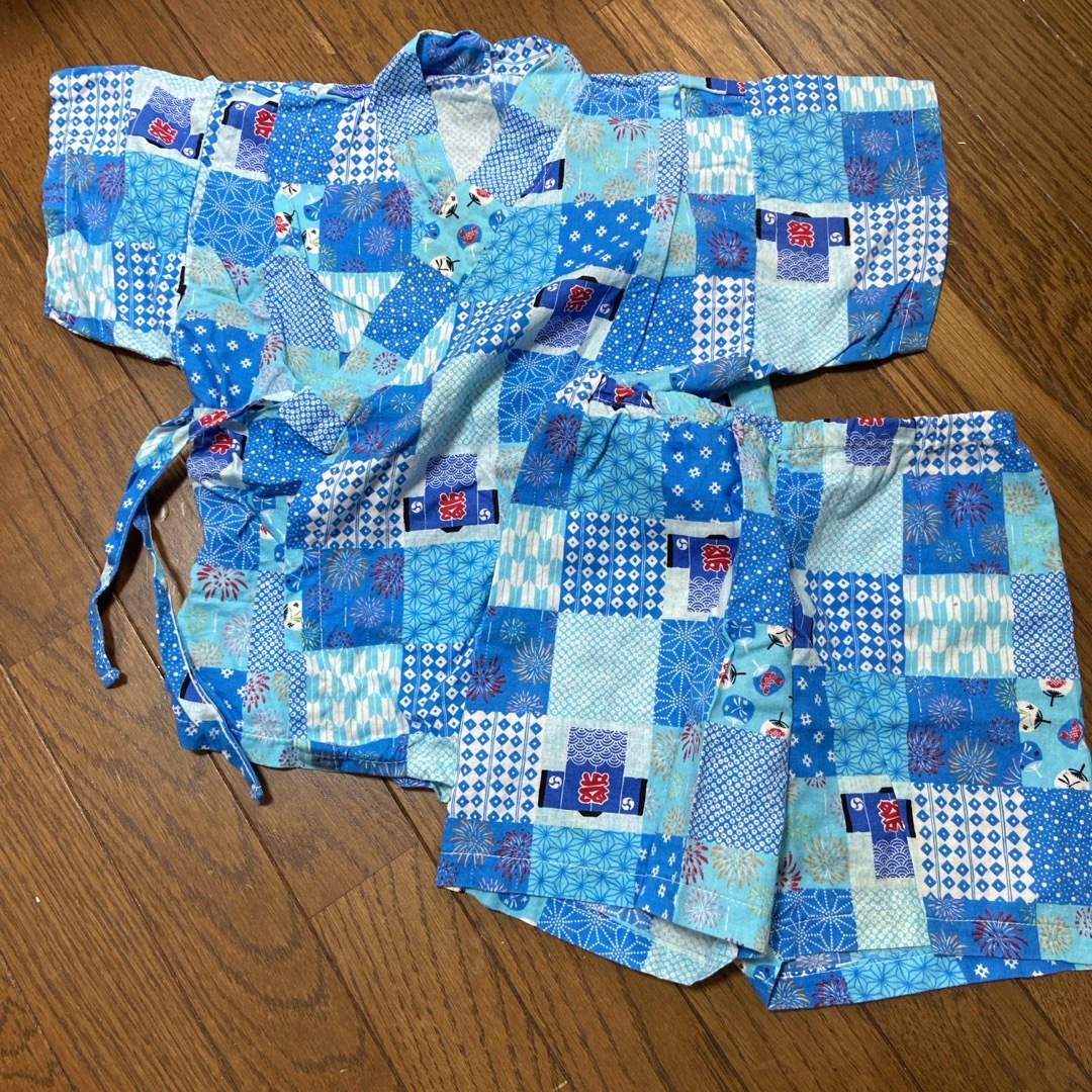 祭り！甚平　95 キッズ/ベビー/マタニティのキッズ服男の子用(90cm~)(甚平/浴衣)の商品写真