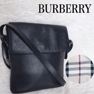 バーバリー(BURBERRY)の美品 BURBERRY オールレザー ノバチェック エンボス ショルダーバッグ(ショルダーバッグ)