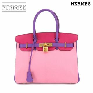 エルメス(Hermes)の未使用 展示品 エルメス HERMES バーキン30 パーソナル SPO ハンド バッグ シェーブル ピンク ローズショッキング パルム □P刻印 VLP 90206582(ハンドバッグ)