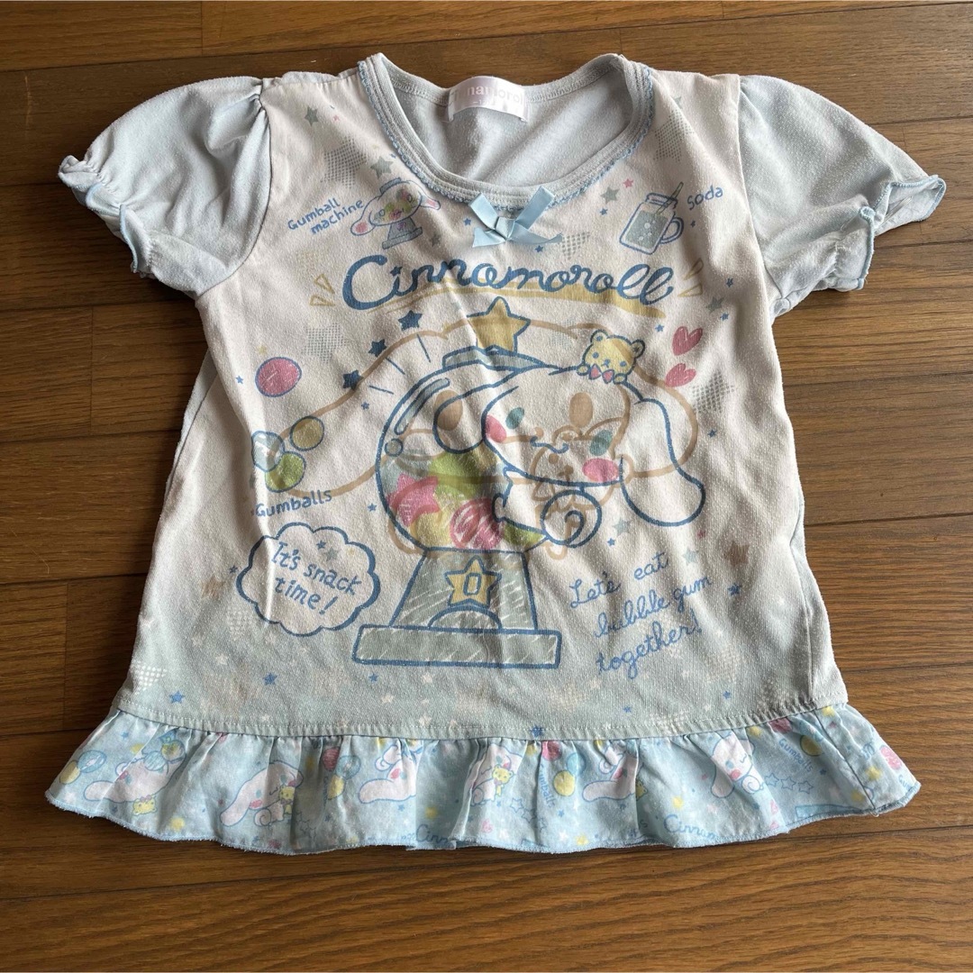 サンリオ(サンリオ)のサンリオ ＊ シナモロールキッズパジャマ 120 キッズ/ベビー/マタニティのキッズ服女の子用(90cm~)(パジャマ)の商品写真