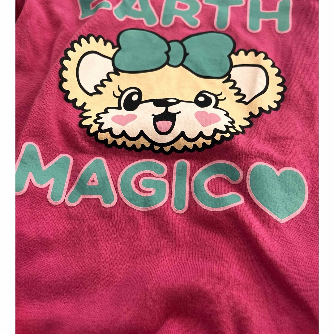 EARTHMAGIC(アースマジック)のアースマジック　ロンT  パーカー キッズ/ベビー/マタニティのキッズ服女の子用(90cm~)(Tシャツ/カットソー)の商品写真