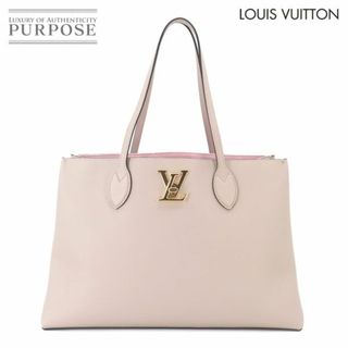 ルイヴィトン(LOUIS VUITTON)の未使用 展示品 ルイ ヴィトン LOUIS VUITTON ロックミー ショッパー トート バッグ レザー グレージュ M57346 ゴールド 金具 RFID VLP 90216520(トートバッグ)