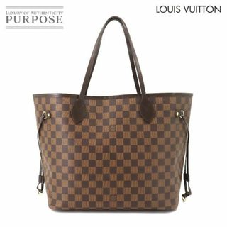 ルイヴィトン(LOUIS VUITTON)の新品同様 ルイ ヴィトン LOUIS VUITTON ダミエ ネヴァーフル MM トート バッグ エベヌ スリーズ N41358 ゴールド 金具 VLP 90218437(トートバッグ)