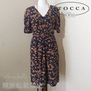 トッカ(TOCCA)のトッカ ワンピース TOCCA オンワード樫山 サイズ0 半袖(ひざ丈ワンピース)