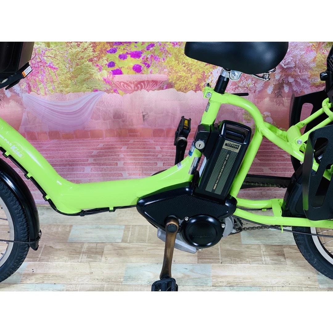 ヤマハ(ヤマハ)の8038ヤマハ3人乗り20インチ子供乗せ電動アシスト自転車 スポーツ/アウトドアの自転車(自転車本体)の商品写真