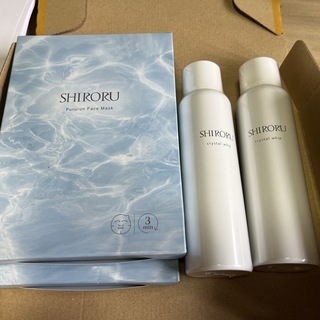 新品・未開封　SHIRORUクリスタルホイップ2本&プルルンフェイスマスク2箱(洗顔料)