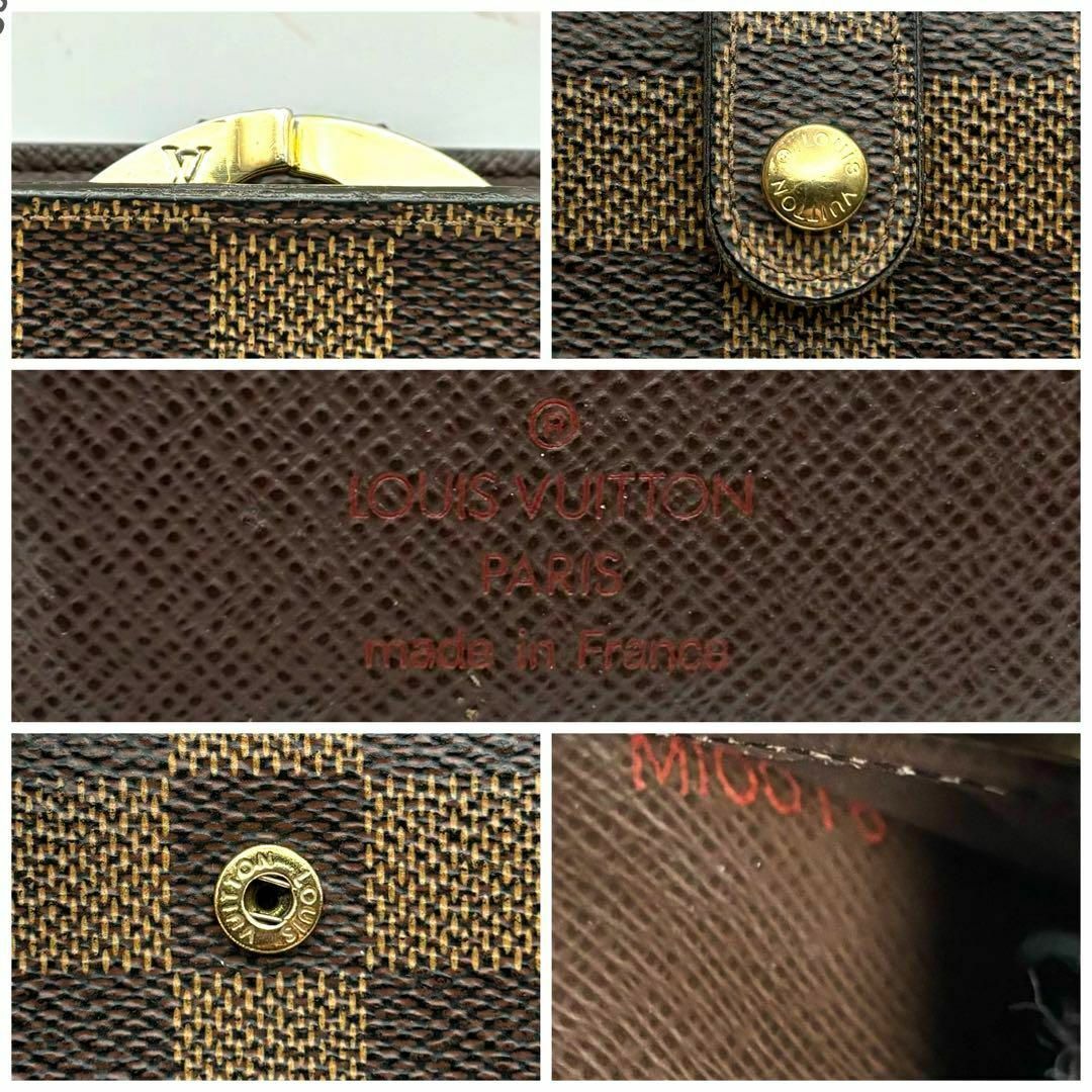 LOUIS VUITTON(ルイヴィトン)のルイヴィトン ダミエ ポルトモネヴィエノワ 折り財布 コンパクト がま口 レディースのファッション小物(財布)の商品写真