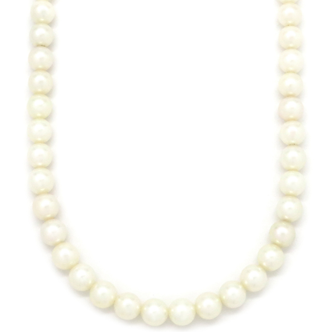 MIKIMOTO(ミキモト)のミキモト MIKIMOTO ネックレス パールネックレス パール K14WG パールホワイト シルバー金具 MIKIMOTO 真珠  【箱】【中古】 レディースのアクセサリー(ネックレス)の商品写真