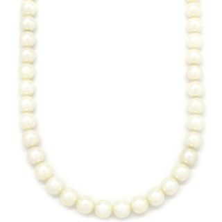 ミキモト(MIKIMOTO)のミキモト MIKIMOTO ネックレス パールネックレス パール K14WG パールホワイト シルバー金具 MIKIMOTO 真珠  【箱】【中古】(ネックレス)