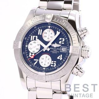 ブライトリング(BREITLING)の【OH済】 ブライトリング 【BREITLING】 アベンジャー2 A13381(A1338111) メンズ ブラック/シルバー ステンレススティール 腕時計 時計 AVENGER II BLACK/SILVER SS 【中古】 (腕時計(アナログ))