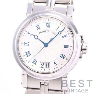 Breguet - 【OH済】 ブレゲ 【BREGUET】 マリーン2 ラージデイト 5817ST/12/SV0 メンズ シルバー ステンレススティール 腕時計 時計 MARINE II LARGE DATE SILVER SS 【中古】 