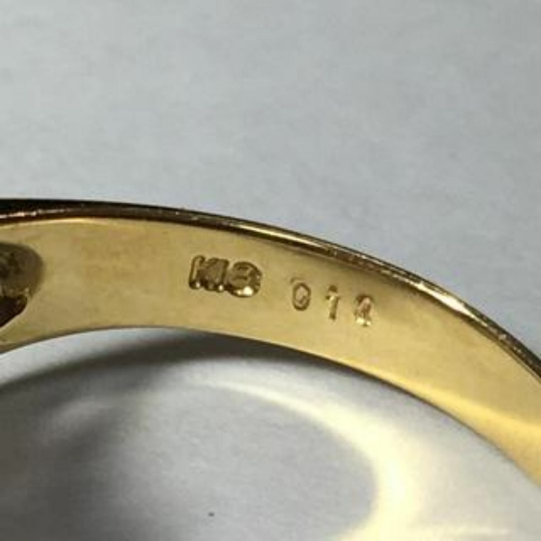 K18　ルビー　ダイヤ　指輪 レディースのアクセサリー(リング(指輪))の商品写真