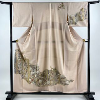 訪問着 身丈155.5cm 裄丈63cm 正絹 秀品 【中古】(着物)