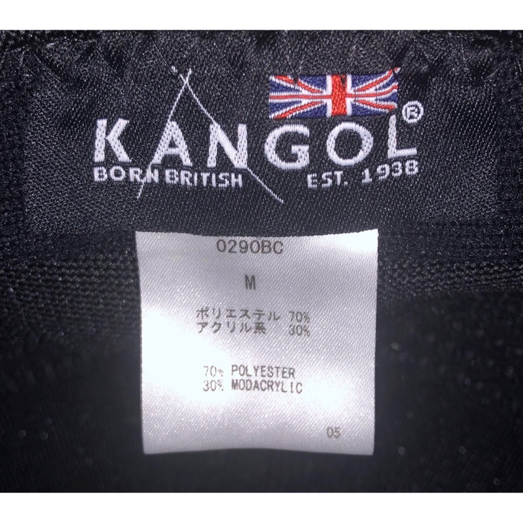 KANGOL(カンゴール)のM 美品 KANGOL ハンチングキャップ ブラック 黒 カンゴール ベレー帽 メンズの帽子(ハンチング/ベレー帽)の商品写真