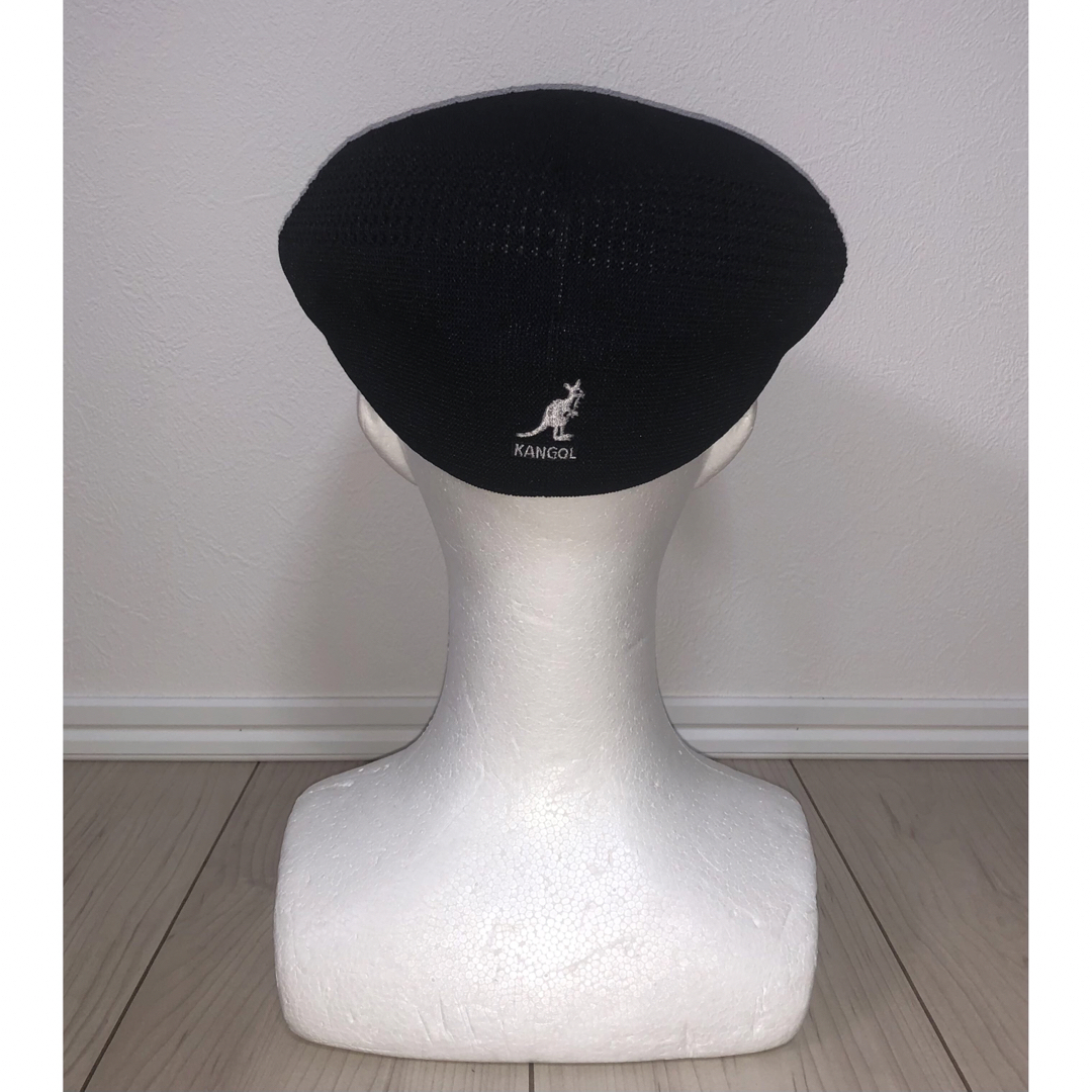 KANGOL(カンゴール)のM 美品 KANGOL ハンチングキャップ ブラック 黒 カンゴール ベレー帽 メンズの帽子(ハンチング/ベレー帽)の商品写真