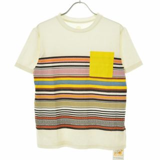 Tory Burch - 【TORYBURCH】57213 ポケット付ランダムボーダー半袖Tシャツ