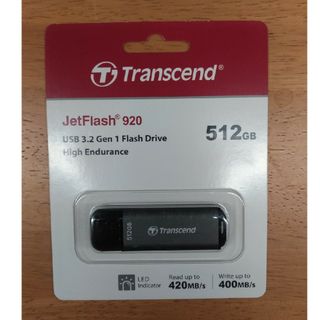 Transcend 高速・高耐久USBメモリ 512GB TS512GJF920