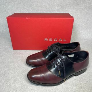 リーガル(REGAL)のリーガル 22.5cm相当 SaddleOxfordShoes ワインブラック♫(ローファー/革靴)