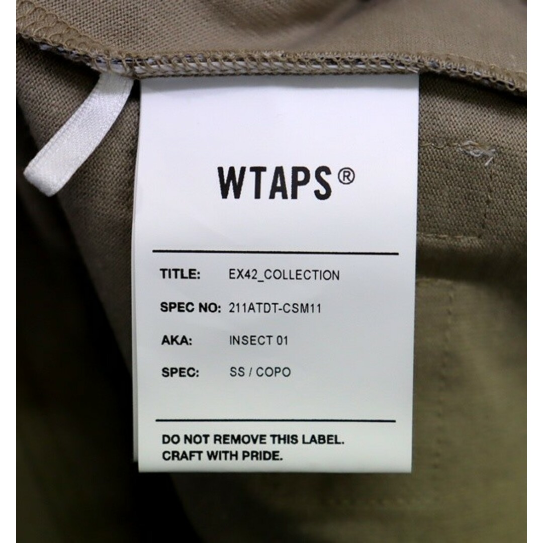 W)taps(ダブルタップス)の【広尾店】 ダブルタップス WTAPS 半袖Tシャツ メンズ ベージュ コットン size:X 01 【13762】 メンズのトップス(Tシャツ/カットソー(半袖/袖なし))の商品写真