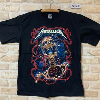 メタリカ　Tシャツ　XXLサイズ　管K12 METALLICA バンド(Tシャツ/カットソー(半袖/袖なし))