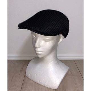 カンゴール(KANGOL)のXL 美品 KANGOL ハンチングキャップ カンゴール ベレー帽 黒 ブラック(ハンチング/ベレー帽)