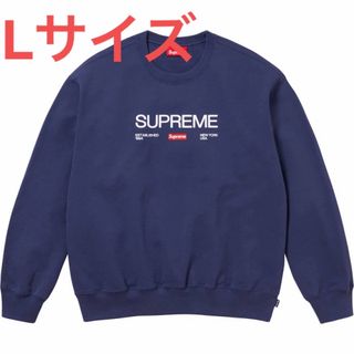 シュプリーム(Supreme)のSupreme Established Crewneck Washed Navy(スウェット)