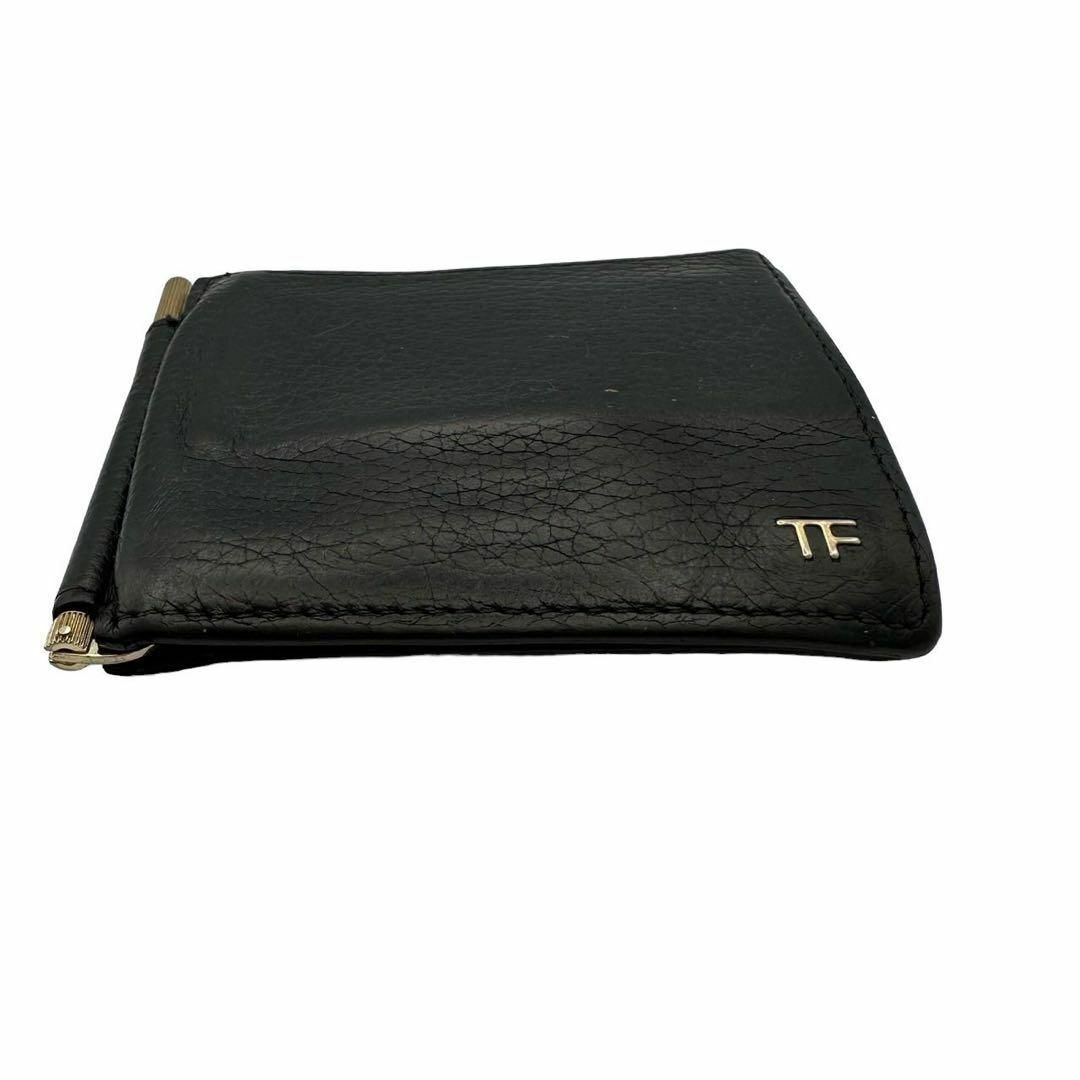 TOM FORD - 財布 二つ折り トムフォード TOM FORD 黒 男性 TOM FORD - 財布 二つ折り トムフォード TOM FORD 黒 男性