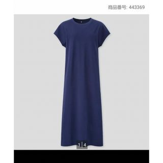 ユニクロ(UNIQLO)のUNIQLOユニクロ スムースコットンフレンチスリーブロングワンピース(ロングワンピース/マキシワンピース)