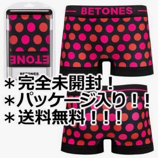 ビトーンズ(BETONES)のビトーンズ BETONS 水玉模様 PINK＆RED メンズ ボクサーパンツ(ボクサーパンツ)