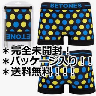 ビトーンズ(BETONES)のビトーンズ BETONS 水玉模様 BL＆YELLOW メンズ ボクサーパンツ(ボクサーパンツ)