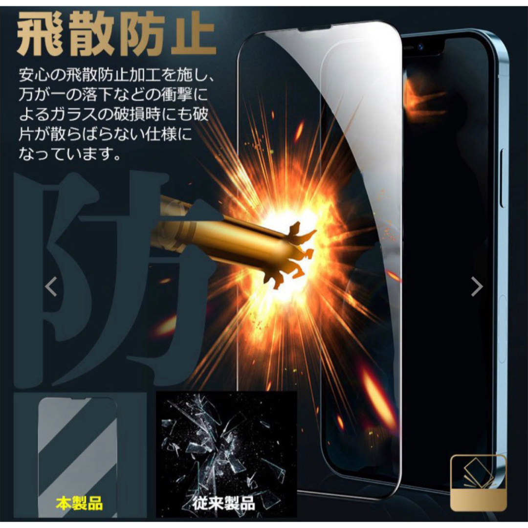 ★2枚セット☆【iPhone14Plus専用】2.5D強化ガラスフィルム スマホ/家電/カメラのスマホアクセサリー(保護フィルム)の商品写真