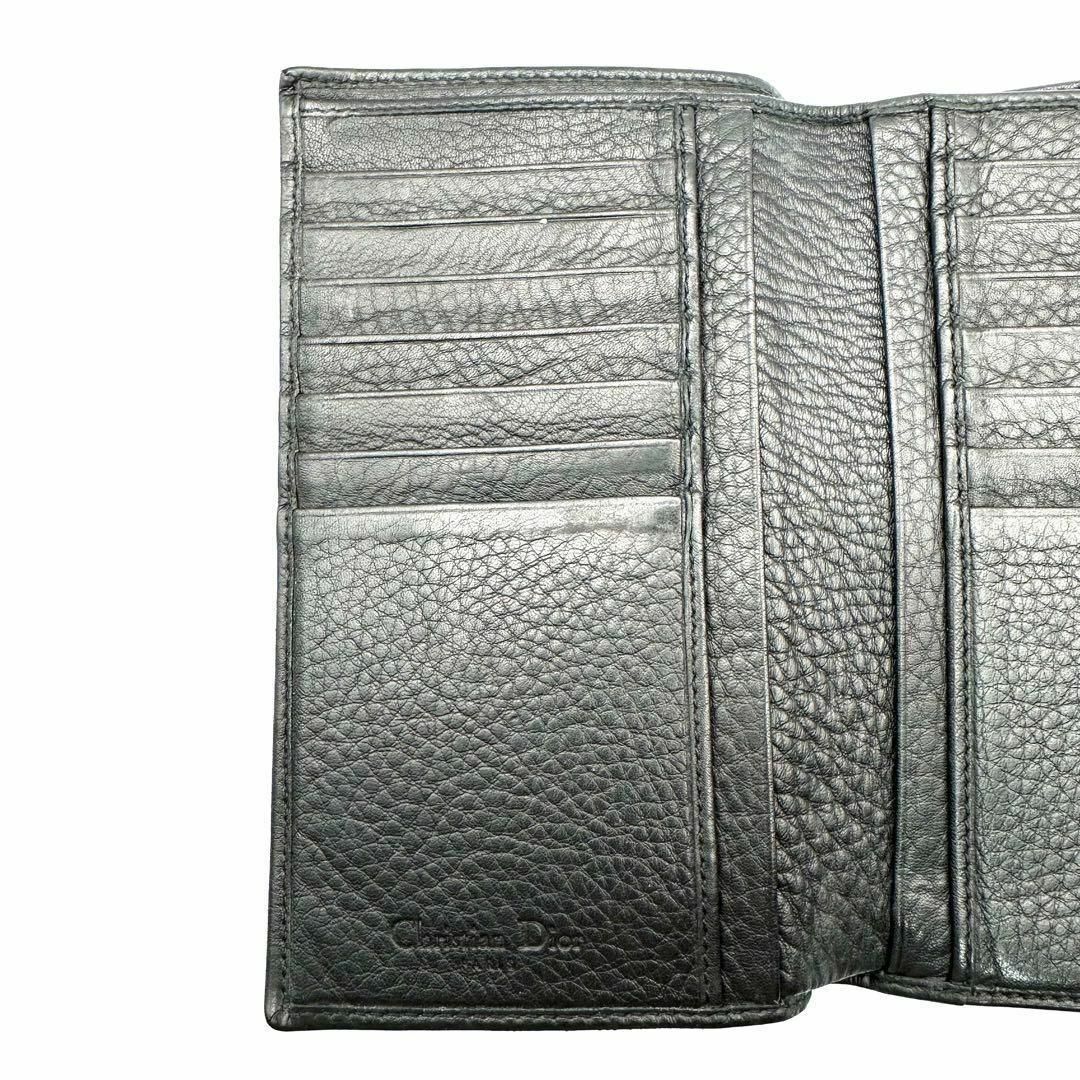 Christian Dior(クリスチャンディオール)の財布　ChristianDior ディオール　Dロゴ  黒 Wホック ブラック  レディースのファッション小物(財布)の商品写真