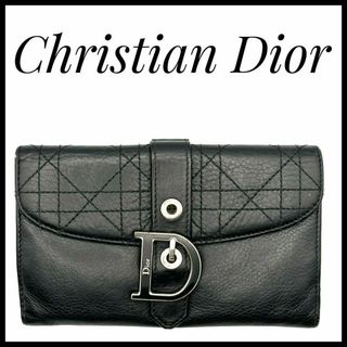 Christian Dior - 財布　ChristianDior ディオール　Dロゴ  黒 Wホック ブラック 