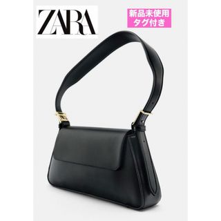 ザラ(ZARA)の【新品未使用♡タグ付】ZARAザラ♡フラップミニマルショルダーバッグ♡田中真美子(ショルダーバッグ)