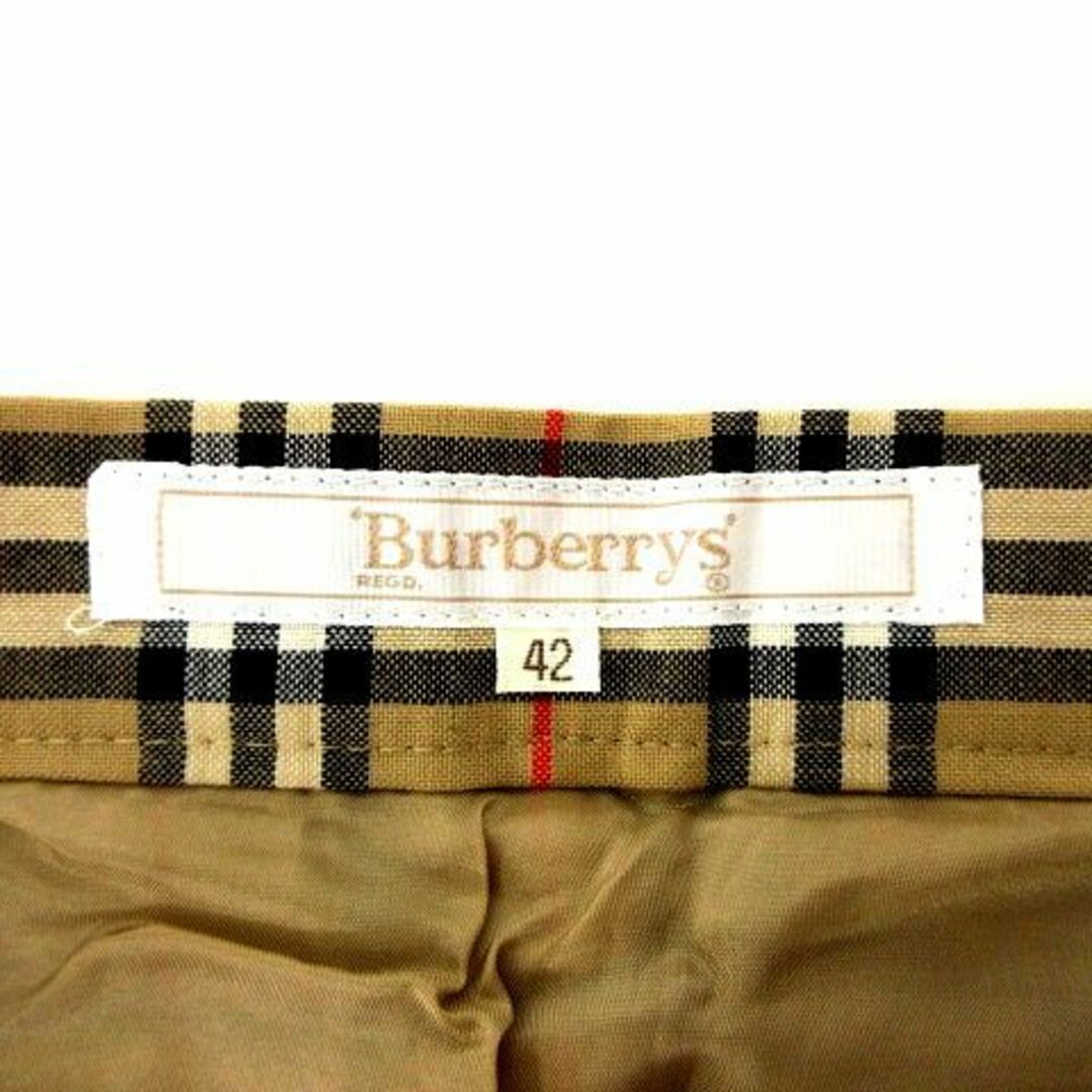 バーバリーズ タグ付 プリーツ ロング スカート ノバチェック 42 ■GY14 レディースのスカート(ロングスカート)の商品写真