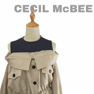 セシルマクビー(CECIL McBEE)のCECIL McBEE セシルマクビー オフショルダー ワンピース(ひざ丈ワンピース)