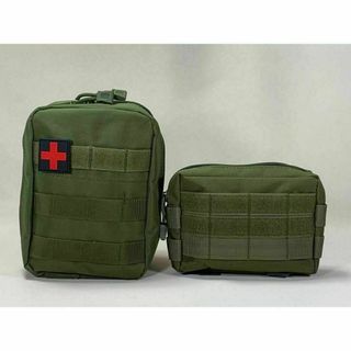 【グリーン】タクティカルポーチ　ミリタリーポーチ　モールシステム　molle(その他)