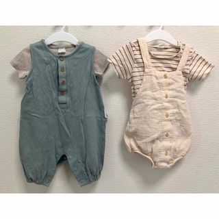 H&M ユニクロ【70 80 サイズ】ロンパース・Tシャツ4枚セット 春夏用