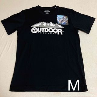 アウトドア(OUTDOOR)のOUTDOOR ☆メンズTシャツ　M  ブラック(Tシャツ/カットソー(半袖/袖なし))