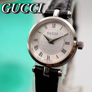 グッチ(Gucci)の極美品！GUCCI ラウンド シルバー クォーツ レディース腕時計 706(腕時計)