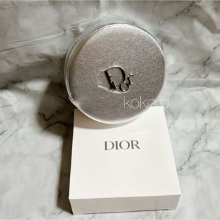 ディオール(Dior)のディオール シルバー ポーチ サークル 丸 ノベルティ 限定 2024 最新(ポーチ)