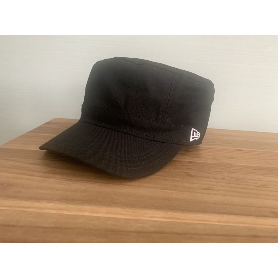 NEW ERA(ニューエラー)のニューエラ WM-01 ダックコットン ブラック ホワイトフラッグ 135619 メンズの帽子(キャップ)の商品写真