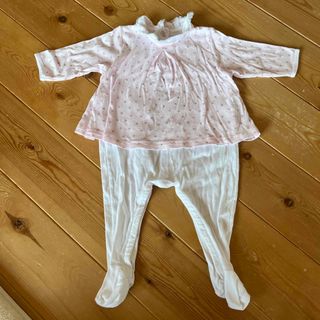 プチバトー(PETIT BATEAU)のPETIT BATERU プチバトー  ロンパース　6m 67cm (ロンパース)