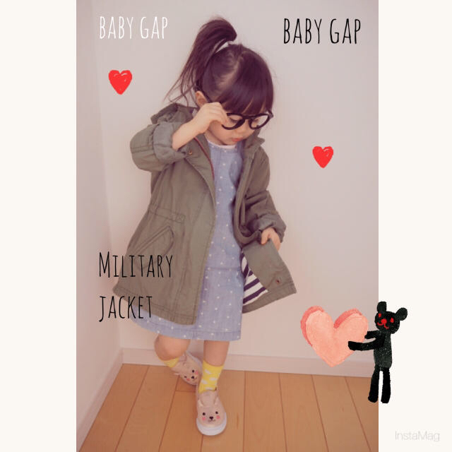 babyGAP(ベビーギャップ)の＊ gap 95ミリタリージャケット キッズ/ベビー/マタニティのキッズ服男の子用(90cm~)(ジャケット/上着)の商品写真