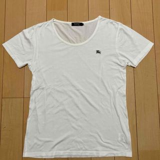 BURBERRY BLACK LABEL Tシャツ　ワンポイント　白　サイズ2