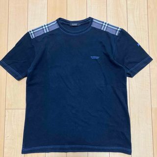 バーバリーブラックレーベル(BURBERRY BLACK LABEL)のBURBERRY BLACK LABEL Tシャツ　ネイビー　サイズ3(Tシャツ/カットソー(半袖/袖なし))