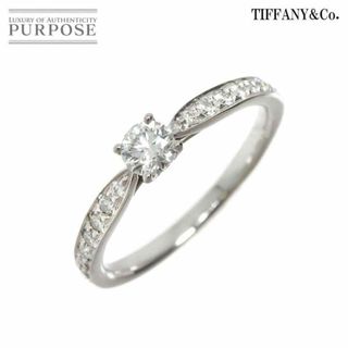 ティファニー(Tiffany & Co.)のティファニー TIFFANY&CO. ハーモニー ダイヤ 0.21ct F/VVS2/3EX 8号 リング Pt 指輪【鑑定書付き】VLP 90226617(リング(指輪))