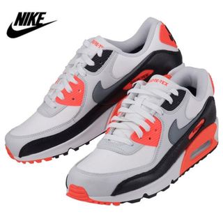 ナイキ(NIKE)のNIKE ナイキ AIR MAX 90 GTX エアマックス ゴアテックス FD5810 101 メンズ スニーカー ホワイト 白 ライトグレー 蛍光色 ホワイトライトグレー(スニーカー)